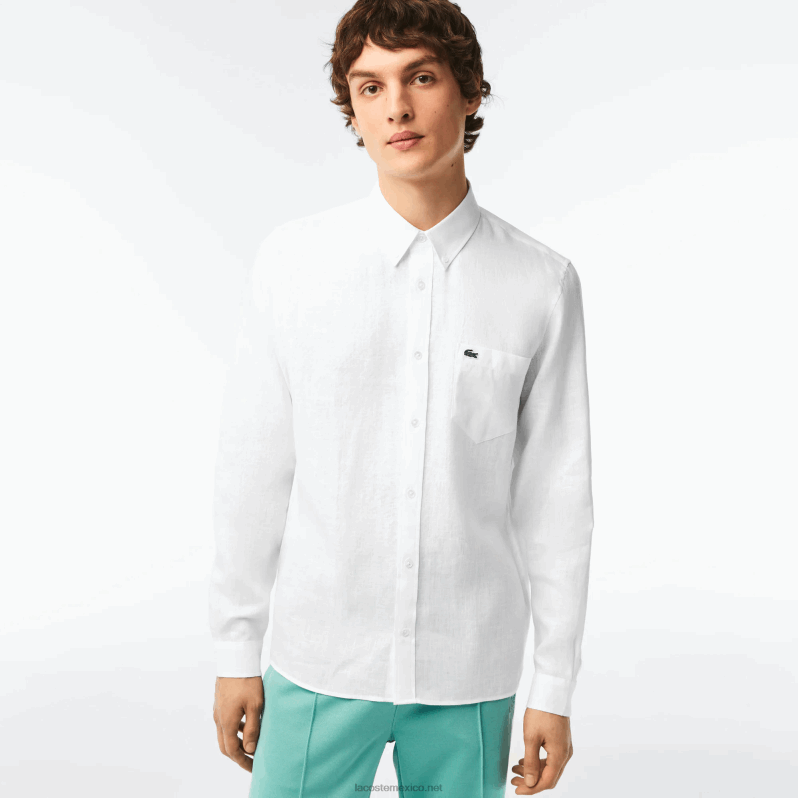 Lacoste Camiseta T Rmica Deportiva Hombres Blanco Zx